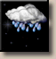 Saturday Night: Rain showers. Cloudy, with a low around 33. West wind 0 to 5 mph. Chance of precipitation is 90%. New rainfall amounts between a half and three quarters of an inch possible. Saturday Night: Rain Showers