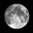 Waning Gibbous, Moon at 16 days in cycle Waning Gibbous, Moon at 16 days in cycle